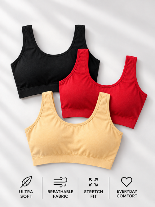 AirLuxe Comfort Bra - Pack of 3